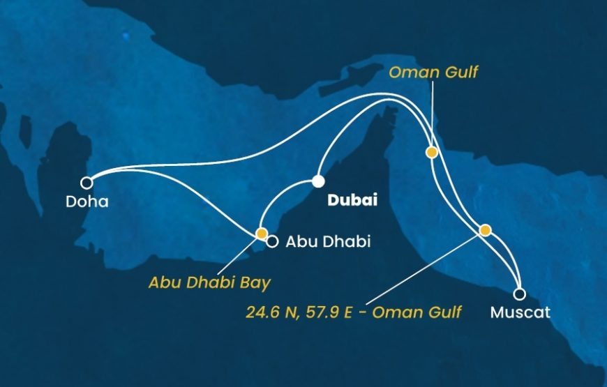 Crociera a Dubai dal 18 al 26 Gennaio 2025 Volo da Pescara